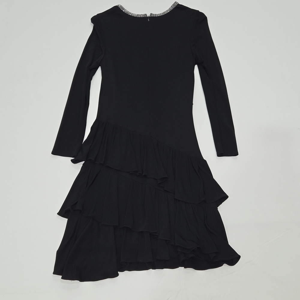 Shoshanna Midnight Tiered Drop Waist Dress Size 12 - Picture 8 of 9